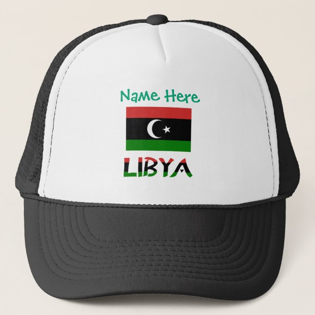 Casquette Libye Drapeau Libyen Vert Personnalisé  (Devant)