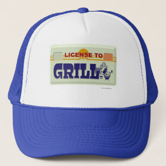Casquette Licence pour griller amusant BBQ Style Slogan Desi