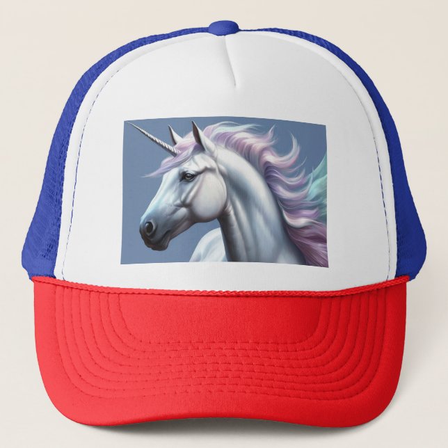 Casquette licorne blanche (Devant)
