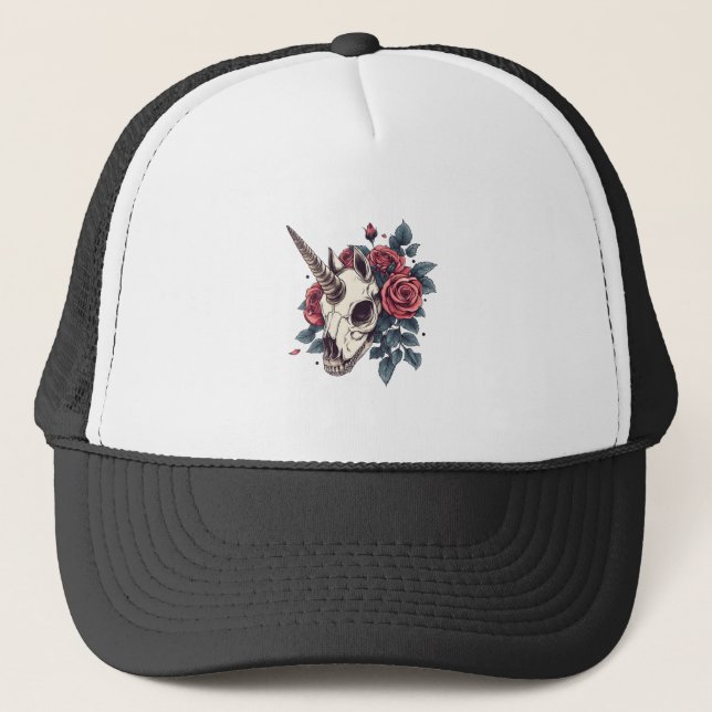 Casquette Licorne crânienne florale (1) (Devant)