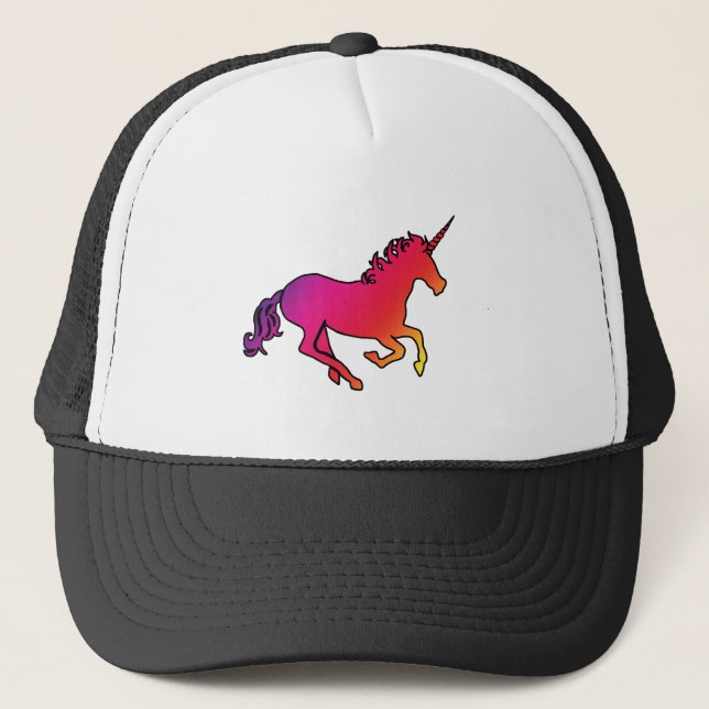 Casquette Licorne d'arc-en-ciel (Devant)