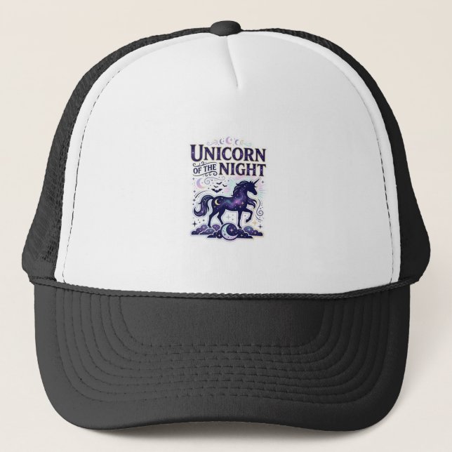 Casquette Licorne de la conception graphique de nuit Zazzle  (Devant)