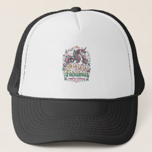 Casquette Licorne Fa La La La Fabuleux Fond Blanc Mignon