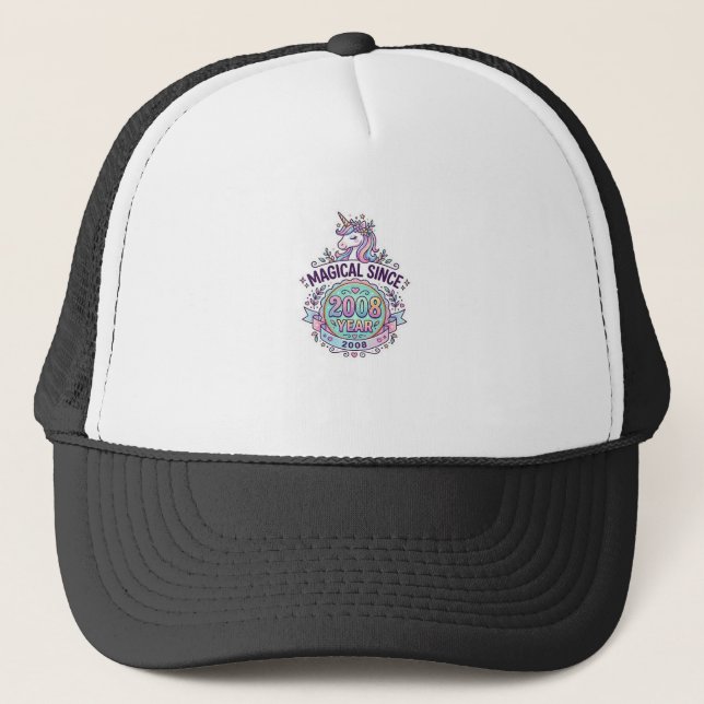 Casquette Licorne Magique Depuis Année Conception Graphique  (Devant)