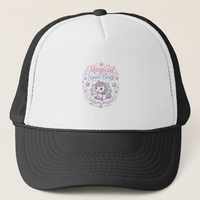Casquette Licorne Magique Depuis la Naissance Impression Prê (Devant)