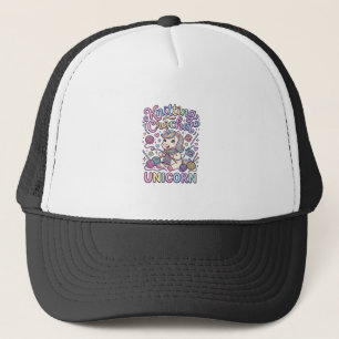 Casquette Licorne Tricot Crochet Licorne Charmant Fond Blanc