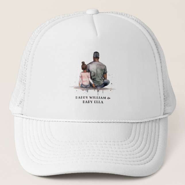 Casquette Lien père et fille noir (4) (Devant)