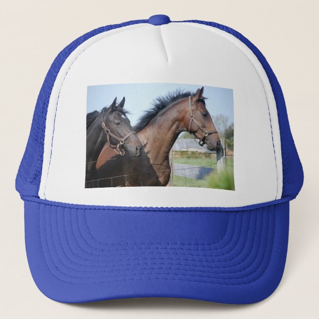 Casquette Ligne de fin de course de cheval (Devant)