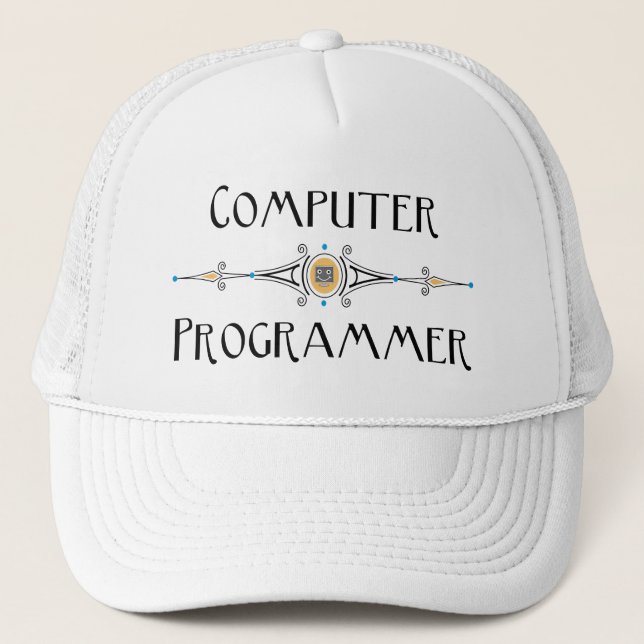 Casquette Ligne de programmeur informatique (Devant)