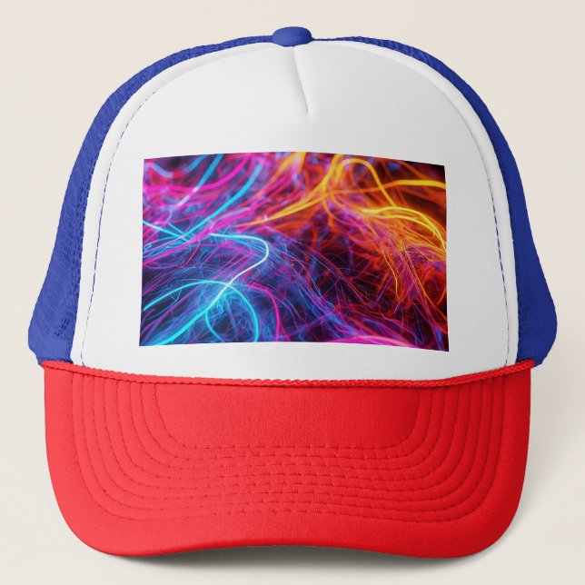 Casquette Lignes de néon (Devant)