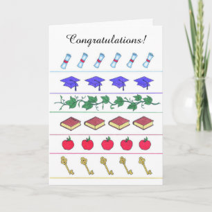Casquette lignes de symbole graduation carte perso