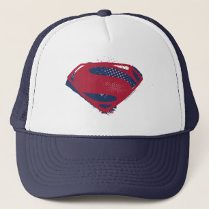 Casquette Ligue de Justice   Symbole Superman brosse et demi