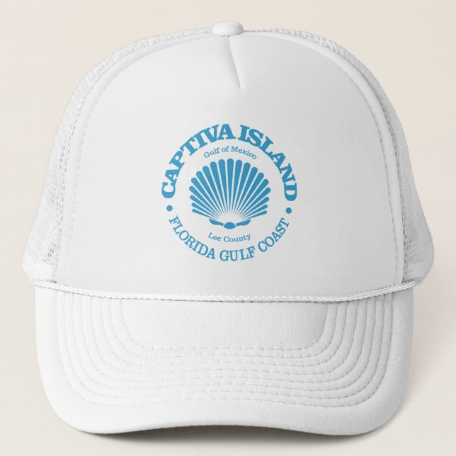 Casquette L'île de Captiva (coquillage) (Devant)