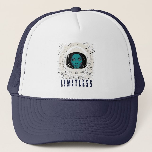 Casquette Limitless Astronaut Girl Trucker Hat (Devant)