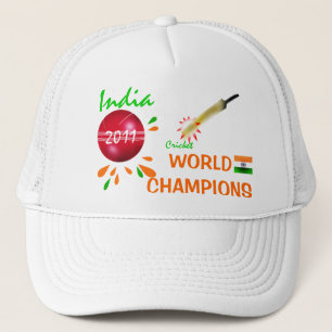 Casquette L'Inde 2011 mondes du cricket ICC soutient le