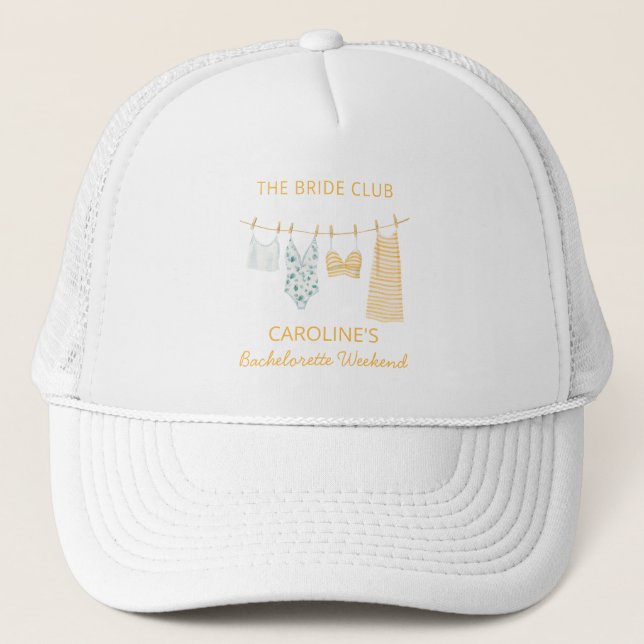 Casquette Linge de bain à linge de plage Enterrement de vie  (Devant)