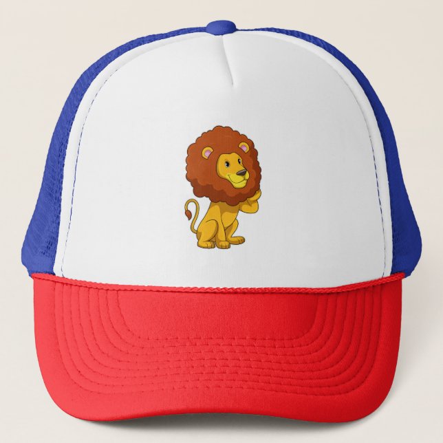 Casquette Lion avec boucles (Devant)