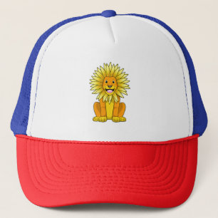 Casquette Lion avec Fleur de tournesol