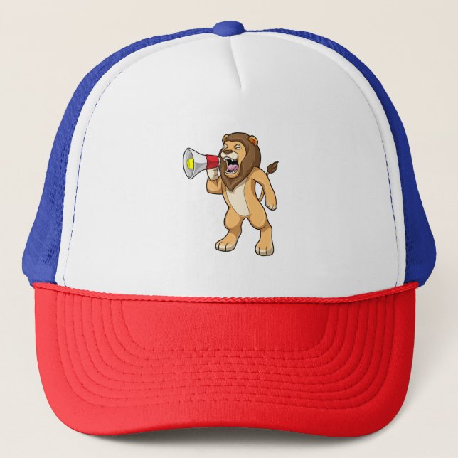 Casquette Lion avec microphone (Devant)
