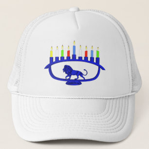 Casquette Lion bleu Menorah