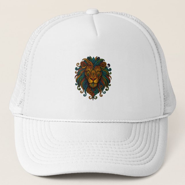 Casquette Lion Coloré (Devant)