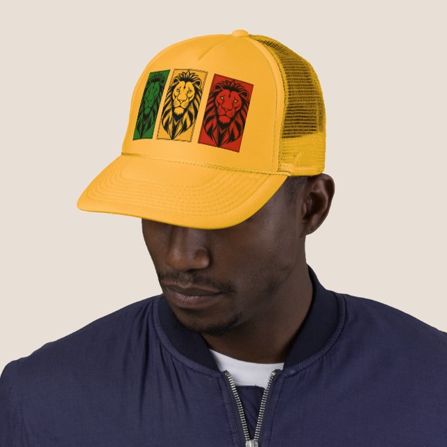 Casquette Lion de Juda Trucker Chapeau (En situation)