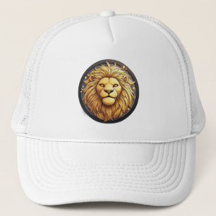 Casquette Lion d'Or à l'Intérieur du Cercle Cosmique