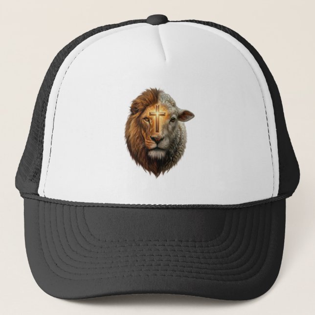 Casquette Lion et agneau (Devant)