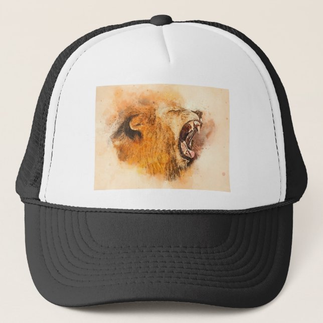 Casquette Lion Fierce Roar Splatter (Devant)