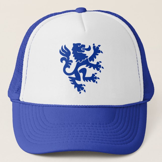 Casquette Lion héraldique 01 - bleu marine (Devant)