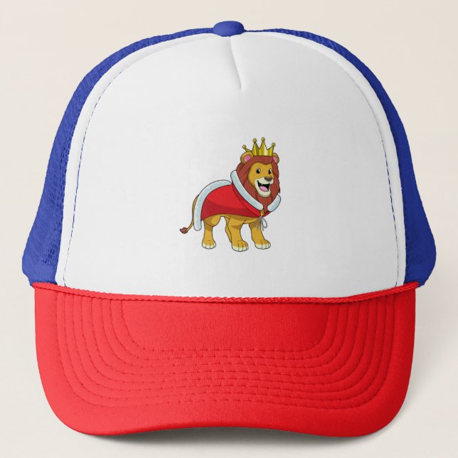 Casquette Lion roi avec Couronne & Cap (Devant)