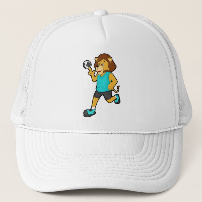 Casquette Lion sur Handball avec Handball (Devant)