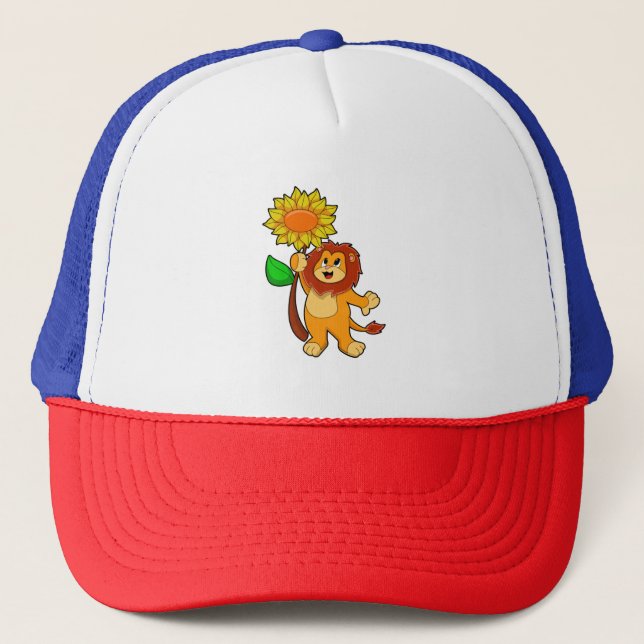 Casquette Lion with Flower (Devant)