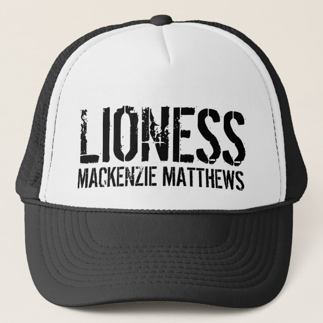 Casquette Lionesse motivationnelle minimaliste moderne Vinta (Devant)