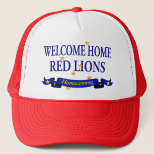 Casquette Lions rouges à la maison bienvenus