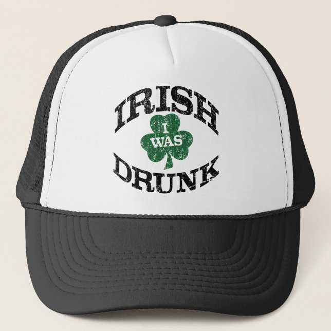 Casquette L'irlandais I a été bu (Devant)
