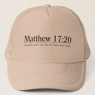 Casquette Lisez le 17h20 de Matthew de bible