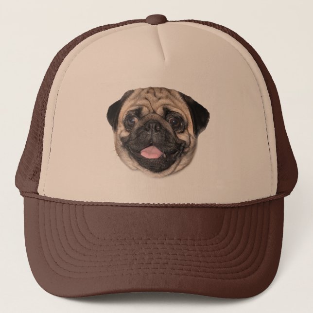 Casquette Lisez mon Pugzy font face (Devant)