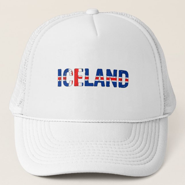 Casquette L'Islande aime patriote (Devant)