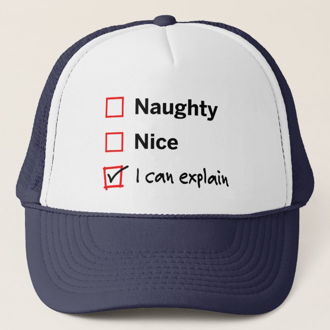 Casquette Liste des vilains excuse (Devant)