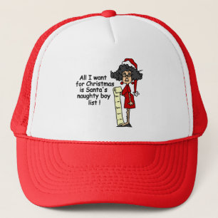 Casquette Liste du garçon vilain de Père Noël