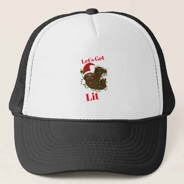 Casquette Lit Christmas Sloth (Devant)
