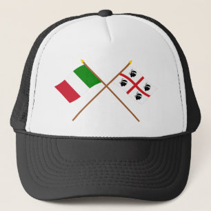 Casquette L'Italie et les drapeaux croisés par Sardegna