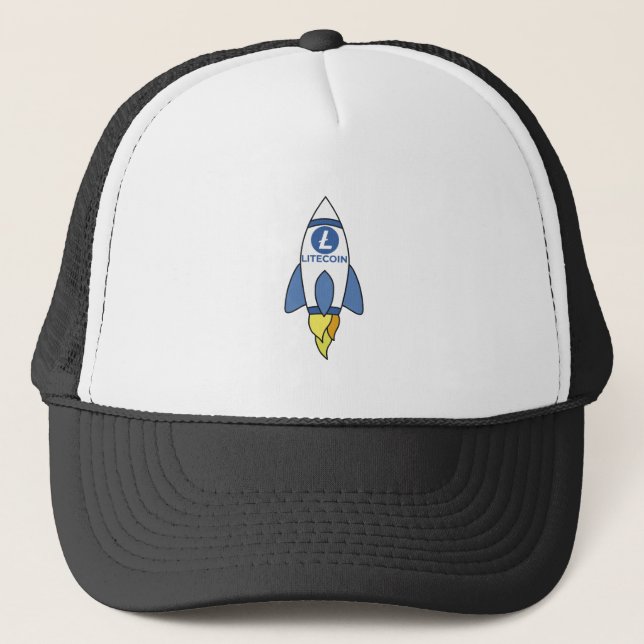 Casquette Litecoin À La Fusée Lune (Devant)