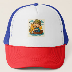 Casquette "Little Fisherman's Big Catch - mignon dessin anim