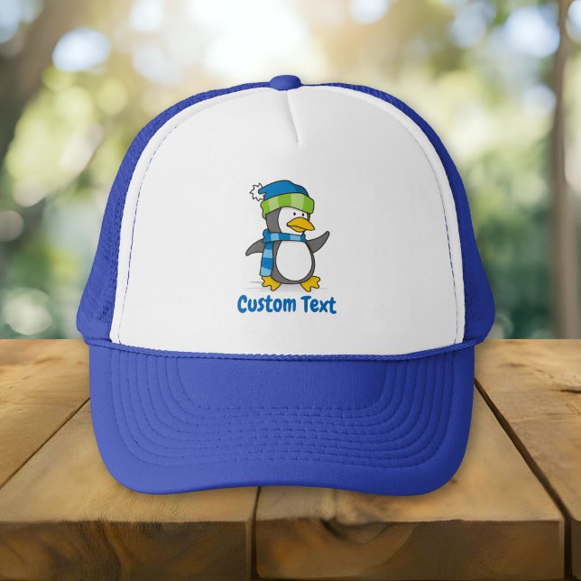 Casquette Little penguin walking on snow trucker hat (Créateur téléchargé)