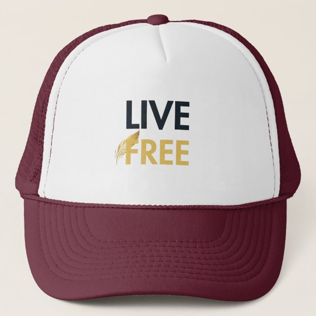 Casquette Live Free | AMAR Prints (Devant)