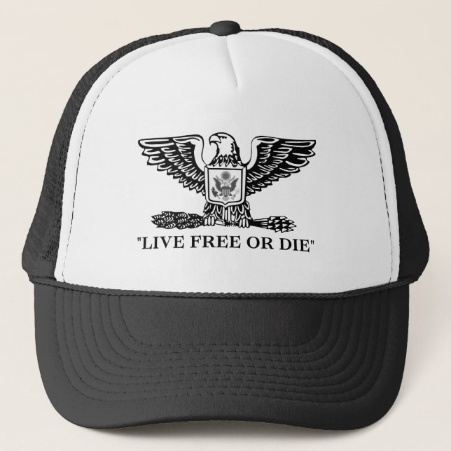 Casquette Live Free or Die Eagle  (Devant)