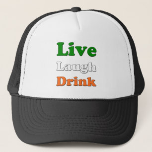 Casquette Live Laugh Drink