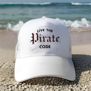 Casquette Live the Pirate Code